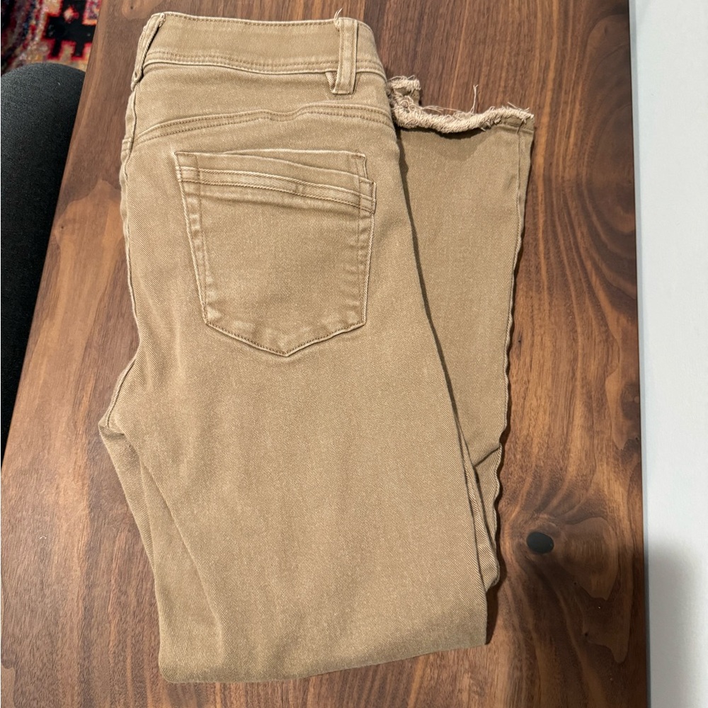 Democracy Ab “solution”  Technology slim straight leg- raw hem jeans